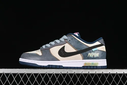 All Categories Nk SB Dunk Series Nk SB Dunk Low Low-top sneakers Nk Dunk Low Panda Prank Age of Sail Wave Search Beige Blue Black Low-top casual sneakers DD1391-400